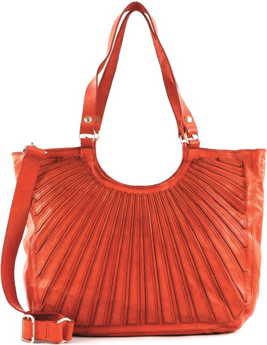 Sac à épaule Campomaggi Shopping Bag En Cuir De Vache Cognac - Neuf Avec étiquettes, Fabriqué En Italie