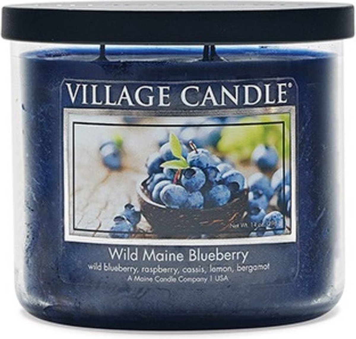 village candle Wild Main Blueberry blauw