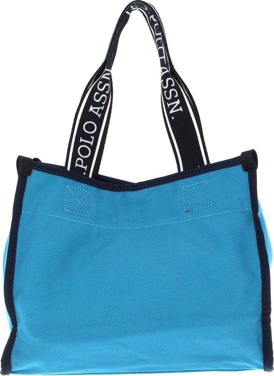 U.S. POLO ASSN. Sac à épaule Sac à main Halifax Shopping Bag Turquoise