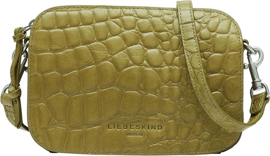LIEBESKIND BERLIN Leren schoudertas Hobo Bag Roasted donkerbruin