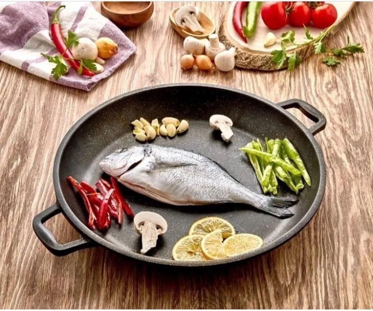 Polochef Iron – Gietijzeren Pan- 37.5 cm – Non-Stick