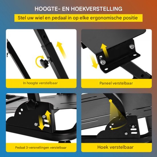 Racing Simulator - Voor Thrustmaster T150 - Stuurstandaard - PS4 Compatibel — afbeelding 4