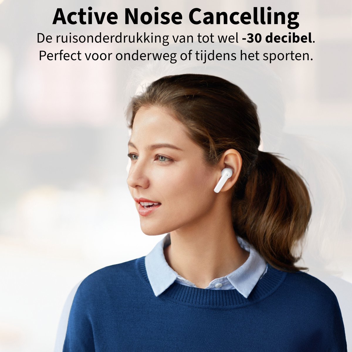 Phreeze TWS6 Pro Draadloze Oordopjes – Bluetooth 5.3 – Noise Cancelling – 30 uur Speeltijd – Wireless Earbuds – Oortjes Draadloos - USB C – foto 7