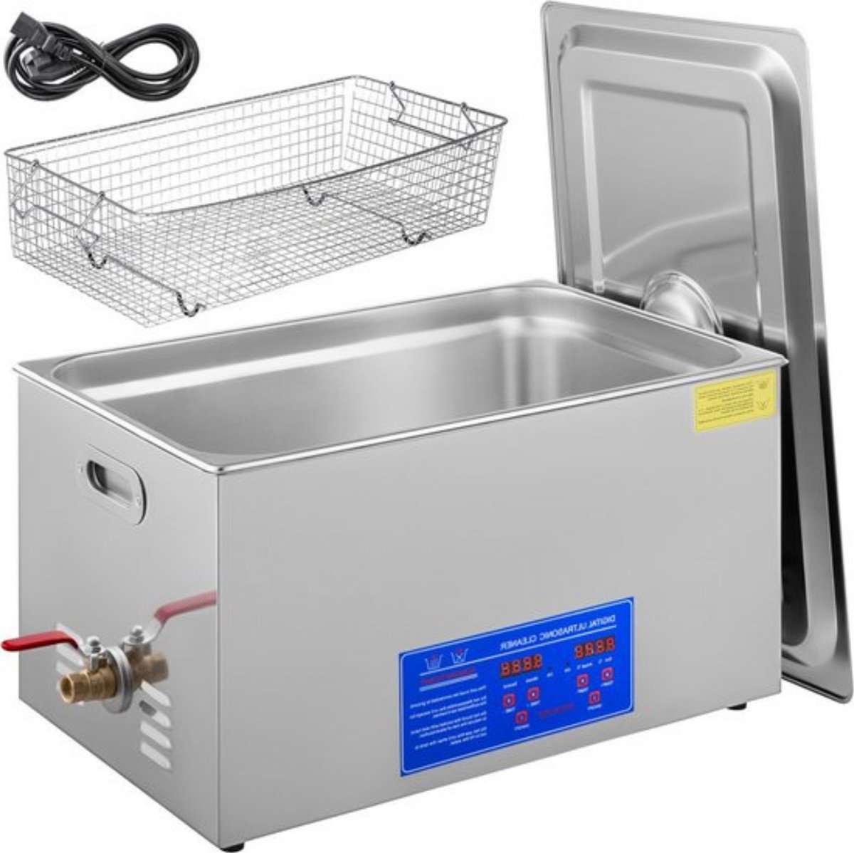 Ultrasoon Reiniger - 26-30L - Digitale Schoonmaak - RVS