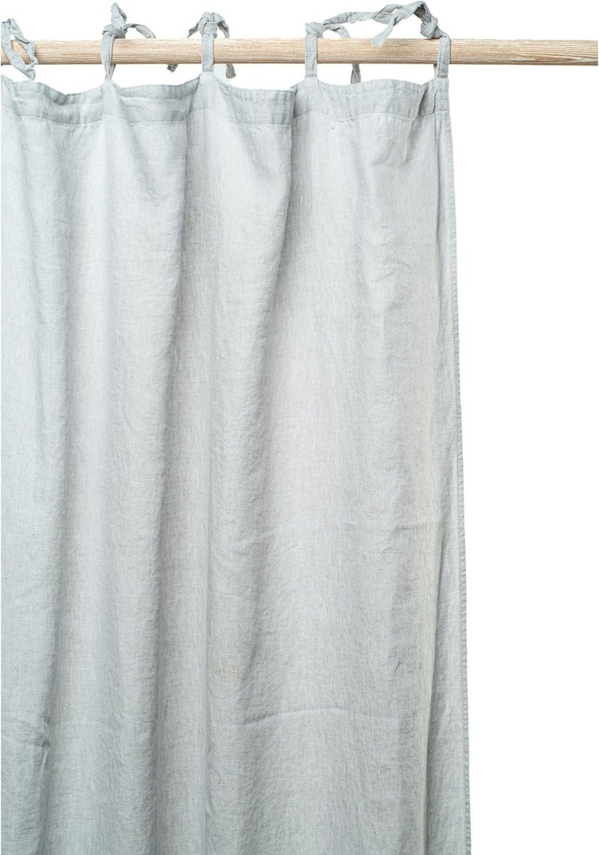 Gordijn | Emma - 100% Stonewashed Linnen - 160x280 cm - 8 Lintlussen - Hampton Blue