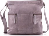 Bear Design Crossbodytas Cow Lavato Leer - grijs