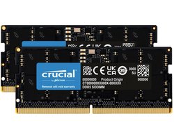 Crucial CT2K16G56C46S5 - Laptopgeheugen - 32GB - DDR5 - SODIMM - 5600MHz - 2 x 16 GB