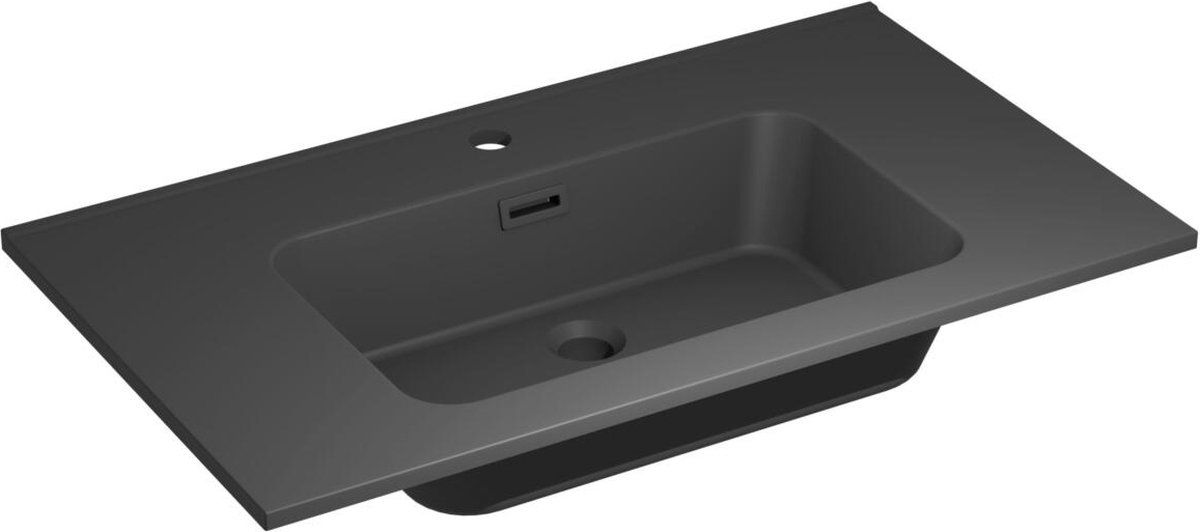 Allibert wastafel Shadow 80 cm mat zwart