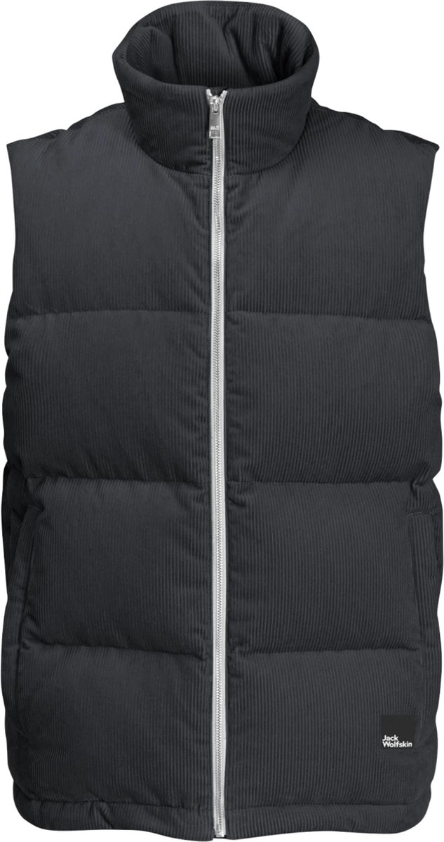 Jack Wolfskin Nature Corduroy Vest Mannen Mouwloos Zwart