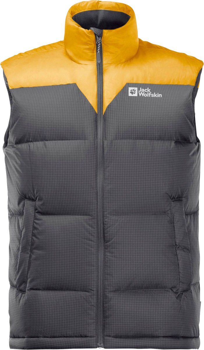 Jack Wolfskin Dna Tundra Down Vest M 1207181-3802 Mannen Mouwloos Grijs