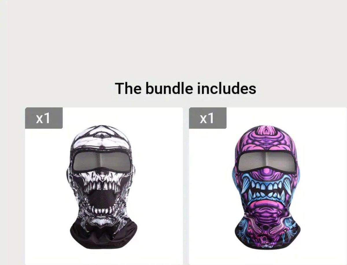 Bovista Winter Masker Balaclava Ski Mask Ski Masker Bivakmuts Full Face Mask Gemengd 11