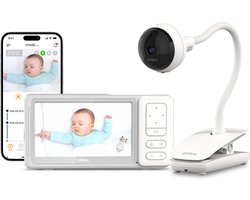 Care - Giraffe Clip - babyfoon met app en monitor - beste wifi babyfoon volgens Forbes - met app - Full HD 1080p Camera en 5