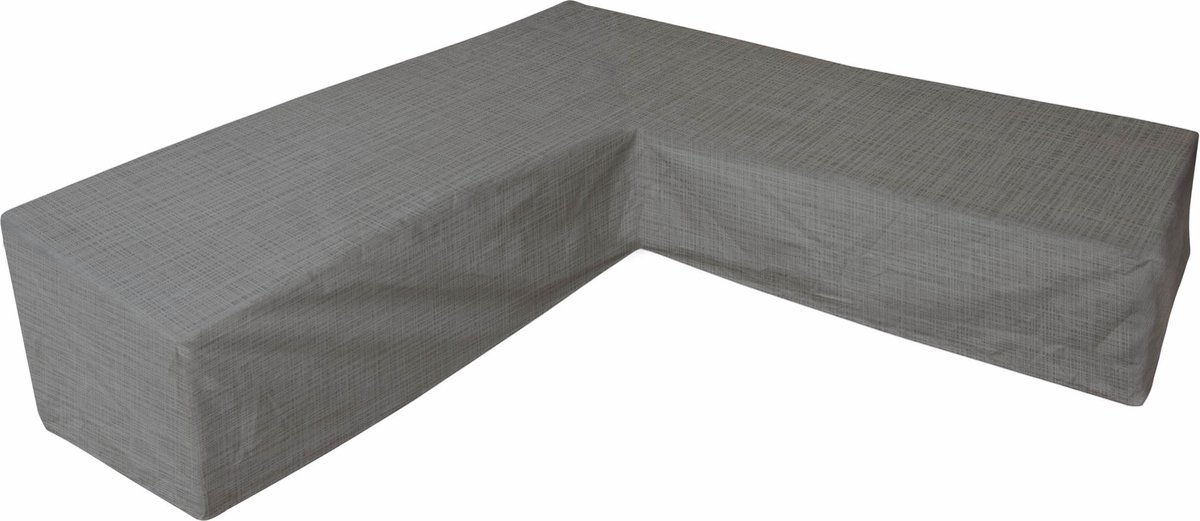Eurotrail Waterdichte Hoes voor L Vormige Loungeset, Hoekbank, Cantonic 255x255x100/70 cm, Grijs
