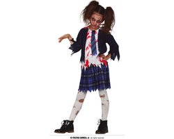 Fiestas Guirca Verkleedpak Zombie Schoolmeisje Polyester Mt 5-6 Jaar