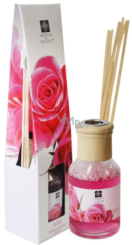 Aroma di Rogito geurverspreider |Geurstokjes met flesje ROSE- BOUQUET Perfume Diffuser | Interieur geuren |Rozen geur |herfst geuren | kerst geuren | 100ML