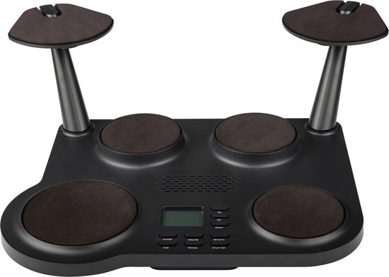 Elektrisch drumstel - Met 10 geluiden, 10 ritmes, 6 pads, 2 voetpedalen en 1 paar drumsticks