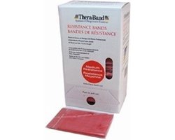 Thera band - Theraband, oefenband, 1.5 meter, Rood, prijs per stuk