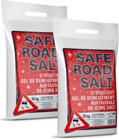 SAFE ROAD SALT® - Strooizout en Dooizout - 2 x 10 kilogram - Multipack - Totaal 20 kg