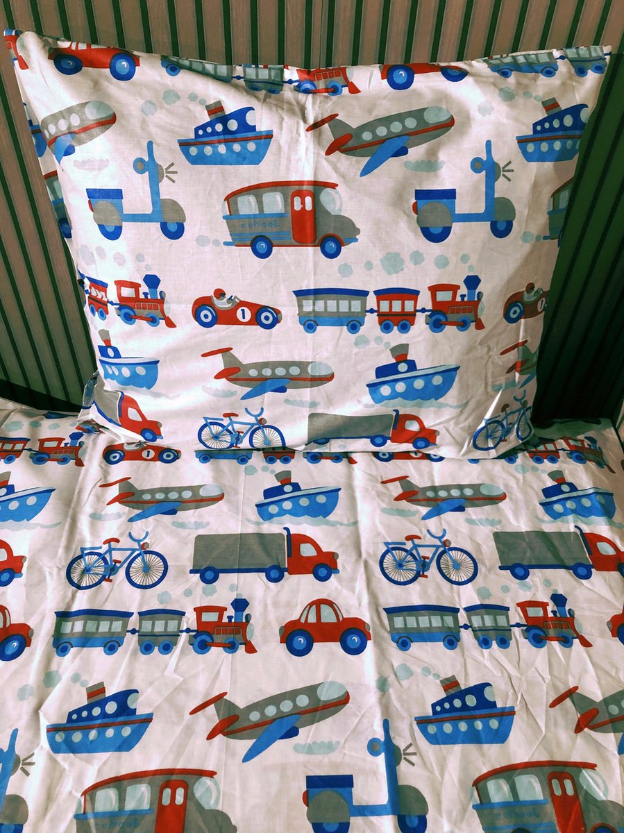 Lotte & Julius Peuterdekbedovertrek - Transport - 120 x 150 cm