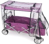 Bol.com Regenhoes voor bolderkar - transparant en opvouwbaar - universeel en waterdicht Bolderkar aanbieding