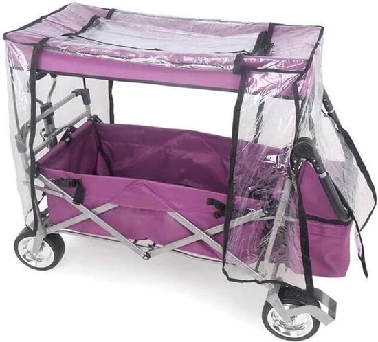 Housse De Pluie Transparente Pour Chariot - Protection Universelle Pluie, Vent, Poussière | Portes Zip