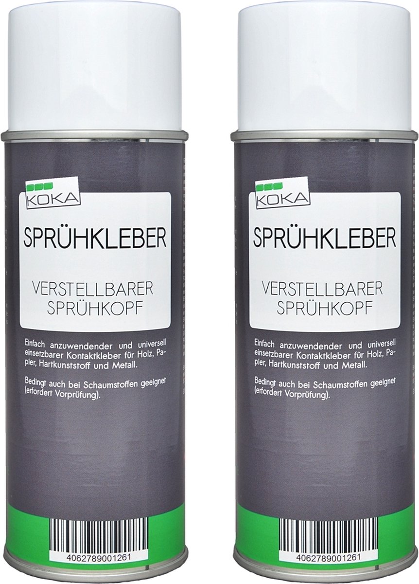 KOKA 2x spuitlijm met verstelbare spuitkop