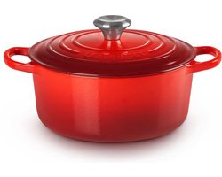Le Creuset Signature Braadpan - 4,2 l - 24 cm - Kersenrood