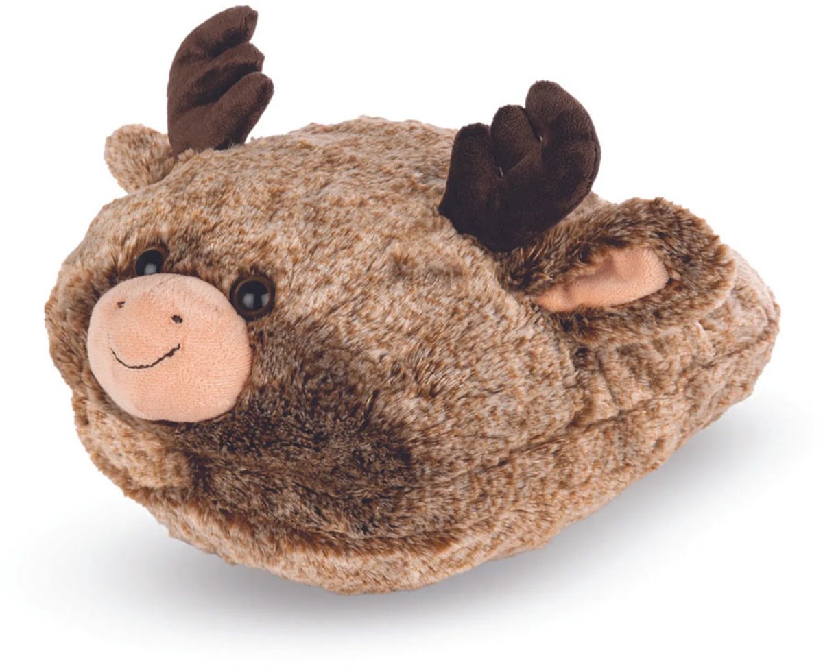 Cozy Noxxiez Voetenwarmer Rendier Junior 35 X 25 Cm Pluche Bruin