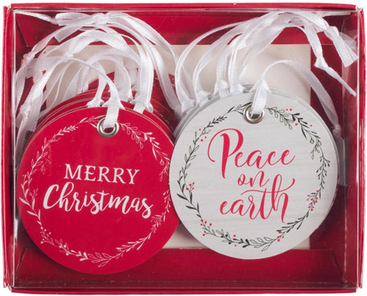 Set of 16 tags - 4 each of 4 designs Christmas Gift Tags