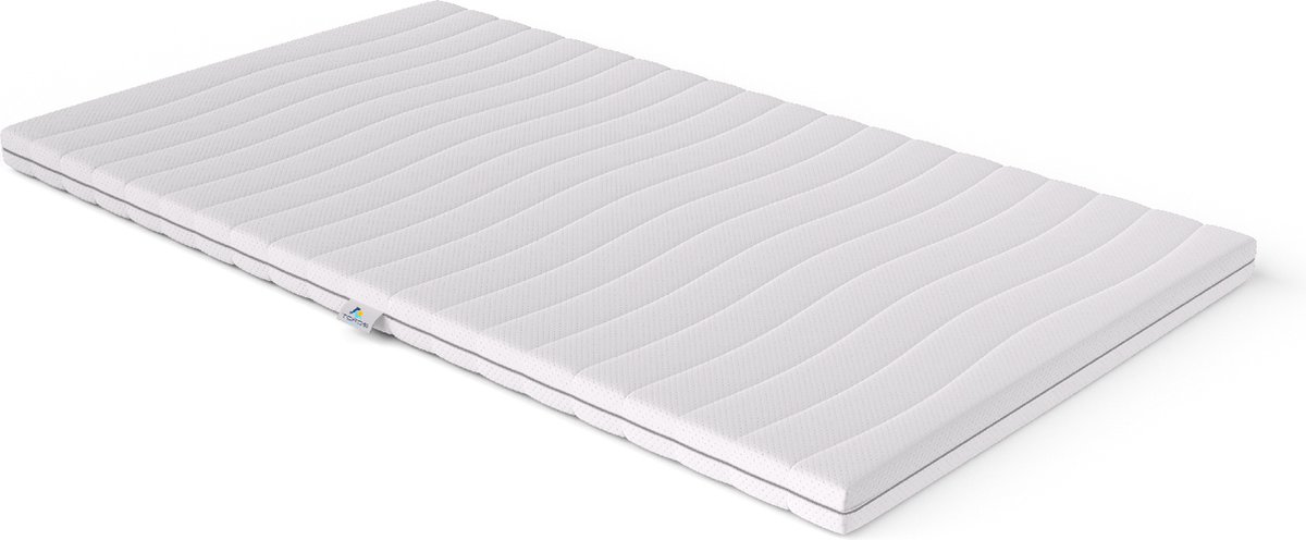 Topper 80x200 - 7cm dik - HR Koudschuim - Afritsbaar hoes