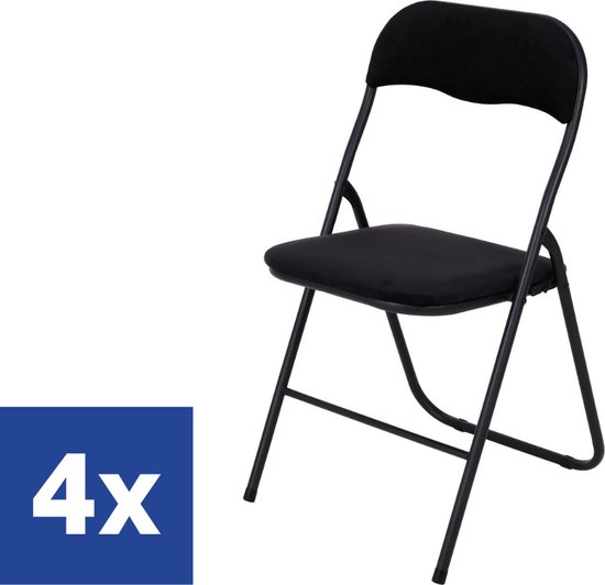 THINIA HOME Set mit 4 Klappstühlen mit Griff, 47 x 58 x 87 cm