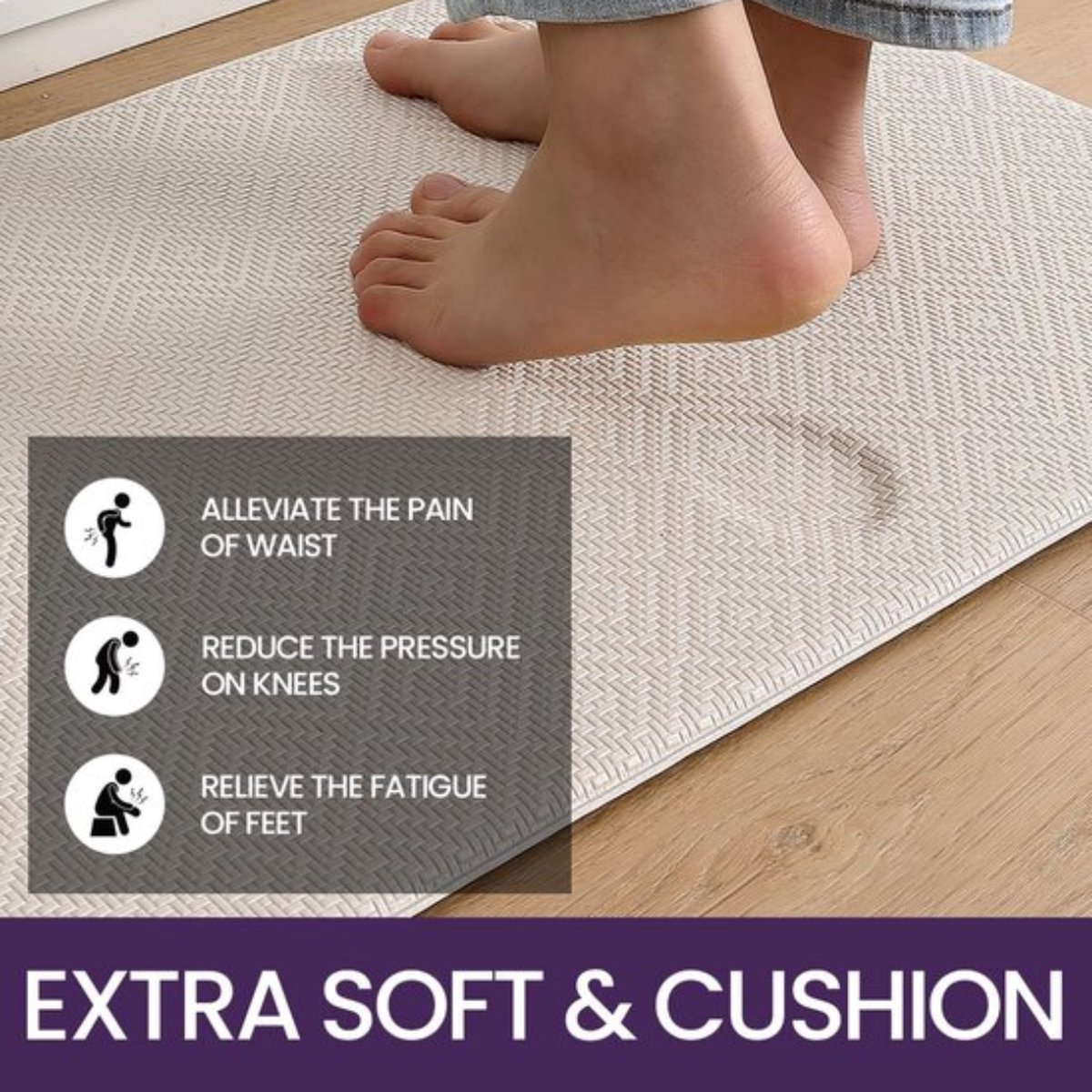 Tapis De Cuisine PVC Souple Anti Taches Antidérapant Lavable DIS C