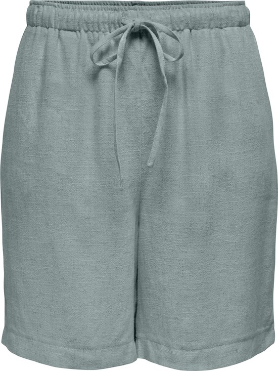 Only Broek Onlsiesta Mw Pull-up Lin Bl Shorts 15333032 Abyss Femme Taille - XL