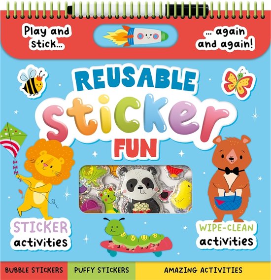 Activity book packed full of stickers!- Reusable Sticker Fun - cover