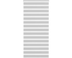 vidaXL - Zebra - rolgordijn - 105x200 - cm - stofbreedte - 100,9 - cm - lichtgrijs