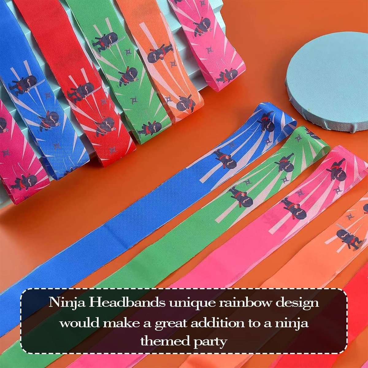 Ninjas Party hoofdband, 10 stuks Ninja-hoofdband, Ninja