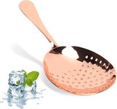 Passoire Julep En Inox - Tamis Multifonction Pour Cocktails, Cuisine Et Pâtisserie (design Miroir, 17,5 Cm)