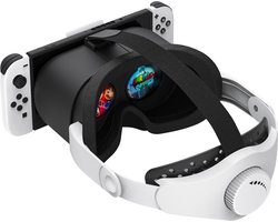Kraftverdia™ - VR-bril geschikt voor Nintendo Switch/Switch OLED - met verstelbare HD-lenzen - 3D VR (Virtuele Realiteit) - Headset Games Accessoire Set - Switch VR Labo-bril Bril