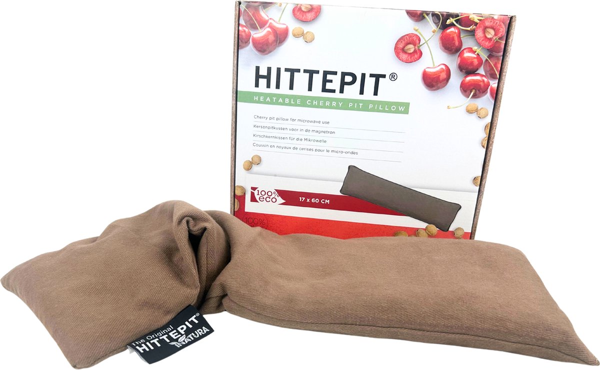 Hittepit Rechthoekig ECO Kersenpitkussen - Pittenzak Magnetron - 60cm x 17cm — afbeelding 1