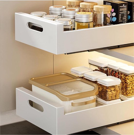 Uittrekbare Lade Voor De Keuken - Kastorganizer - 1 Stuk - Zwart - 30 X 42 5 X 7 Cm Uittrekbare Lade Voor De Keuken - Kastorganizer - 1 Stuk - Zwart - 30 X 42 5 X 7 Cm