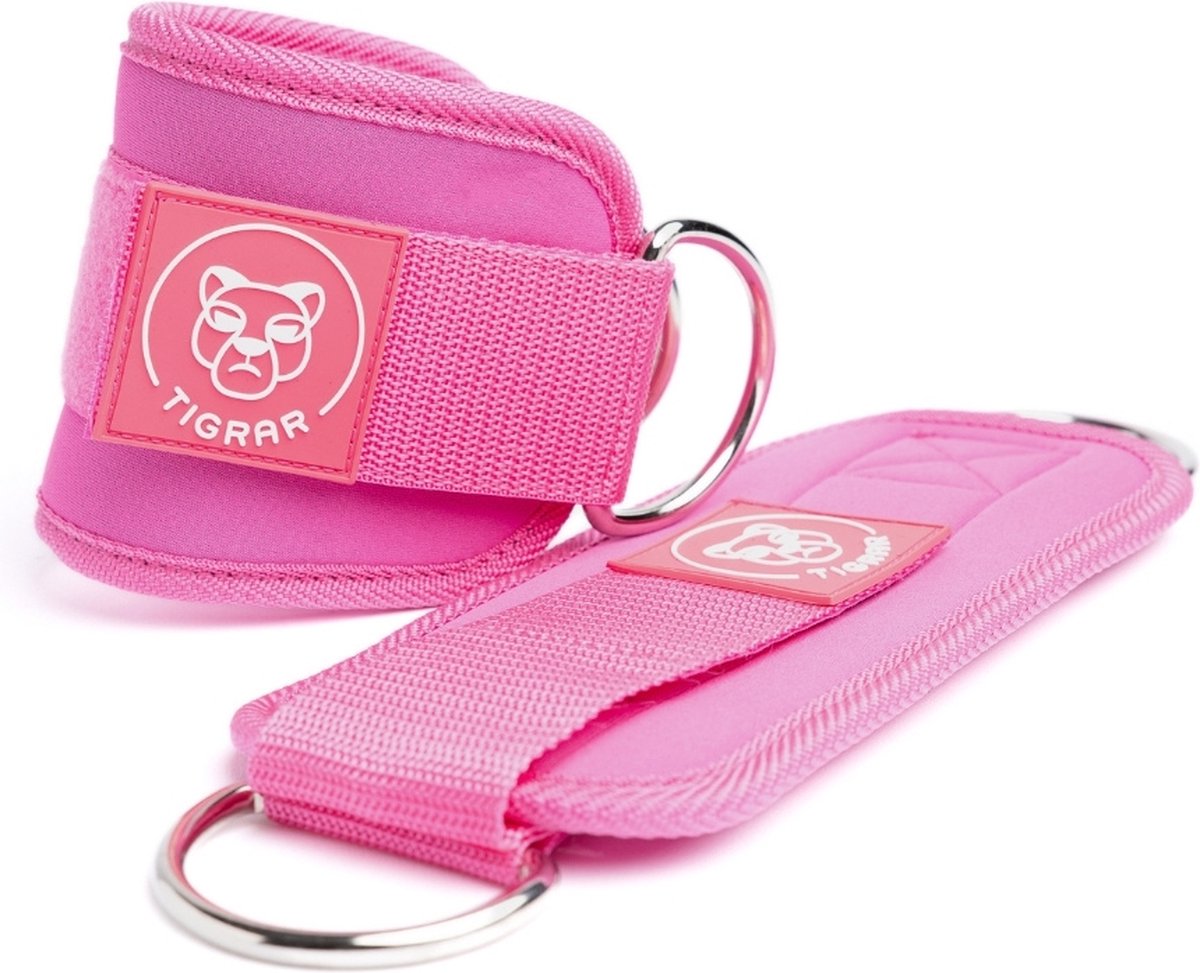 Tigrar Ankle Straps - Enkelband Fitness - Ankle Strap - Fitness Accessoires - Enkel Straps - Roze