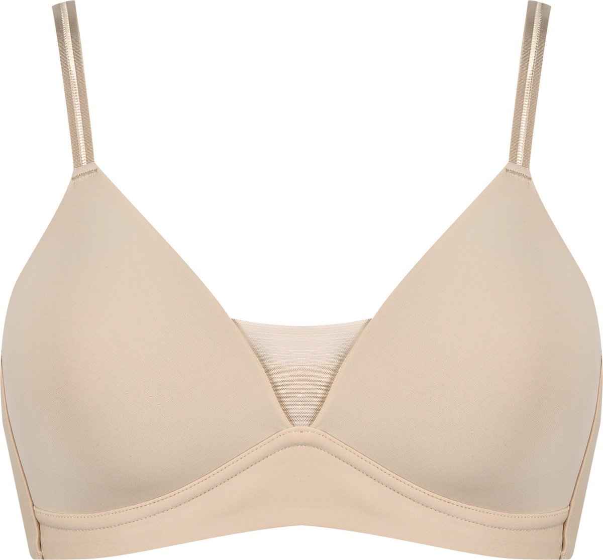 Naturana Voorgevormde soft bh met mesh detail - 5758 - Beige