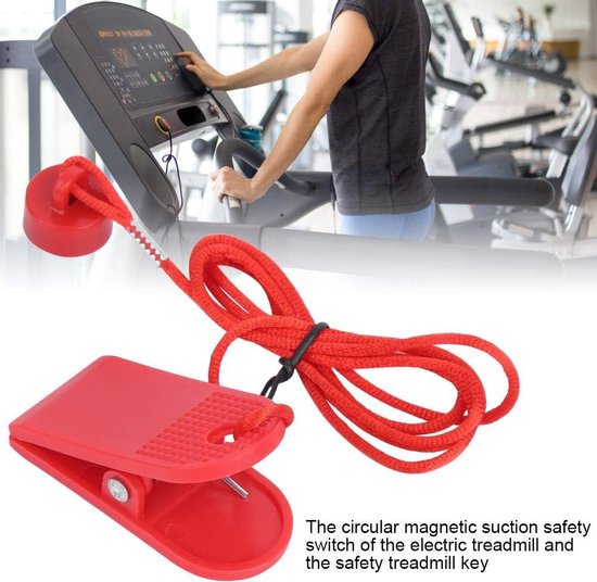 Loopband Magneet Veiligheidssleutel, Magnetische Veiligheidsschakelaar Universele Loopband Noodstop Magneet voor de Meeste Loopbanden Loopmachines Vervangende Accessoires (Rechthoek