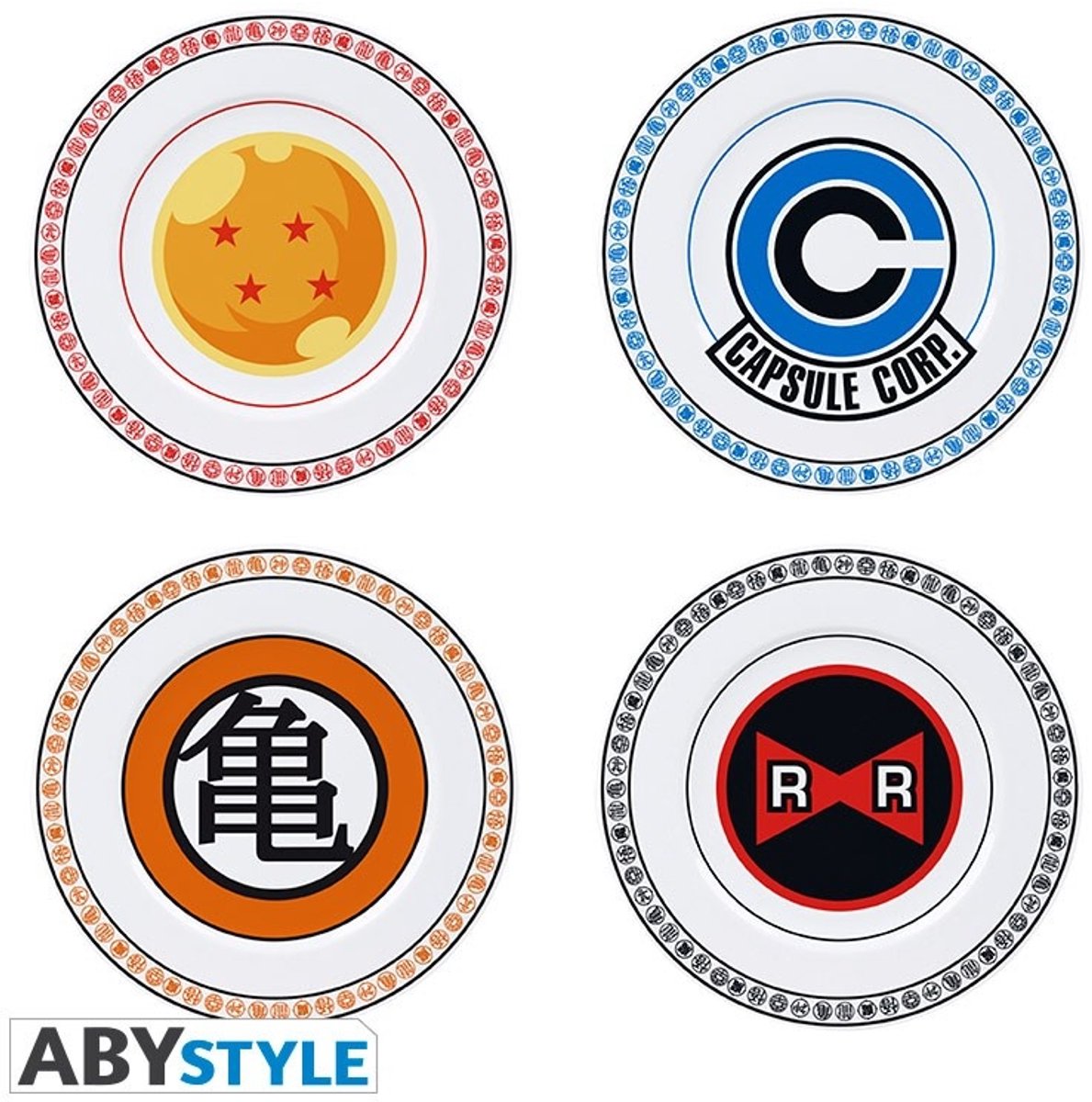 Draon Ball Emblems Set van 4 Borden