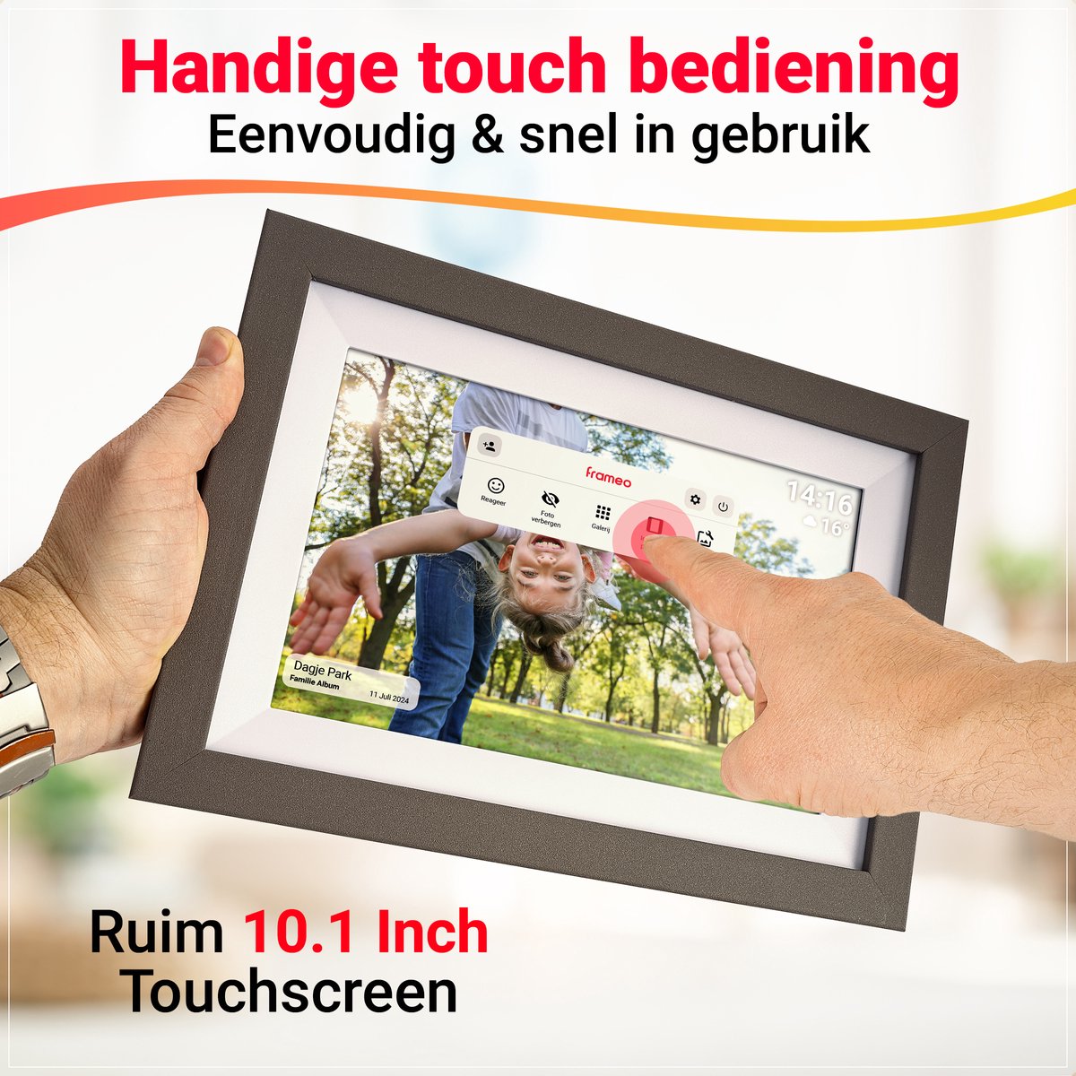 Kantman 10.1" Digitale WiFi Fotolijst thumbnail 6