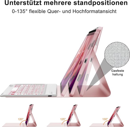 IVEOPPE Toetsenbord voor Tab P12, hoes met toetsenbord voor P12 12,7