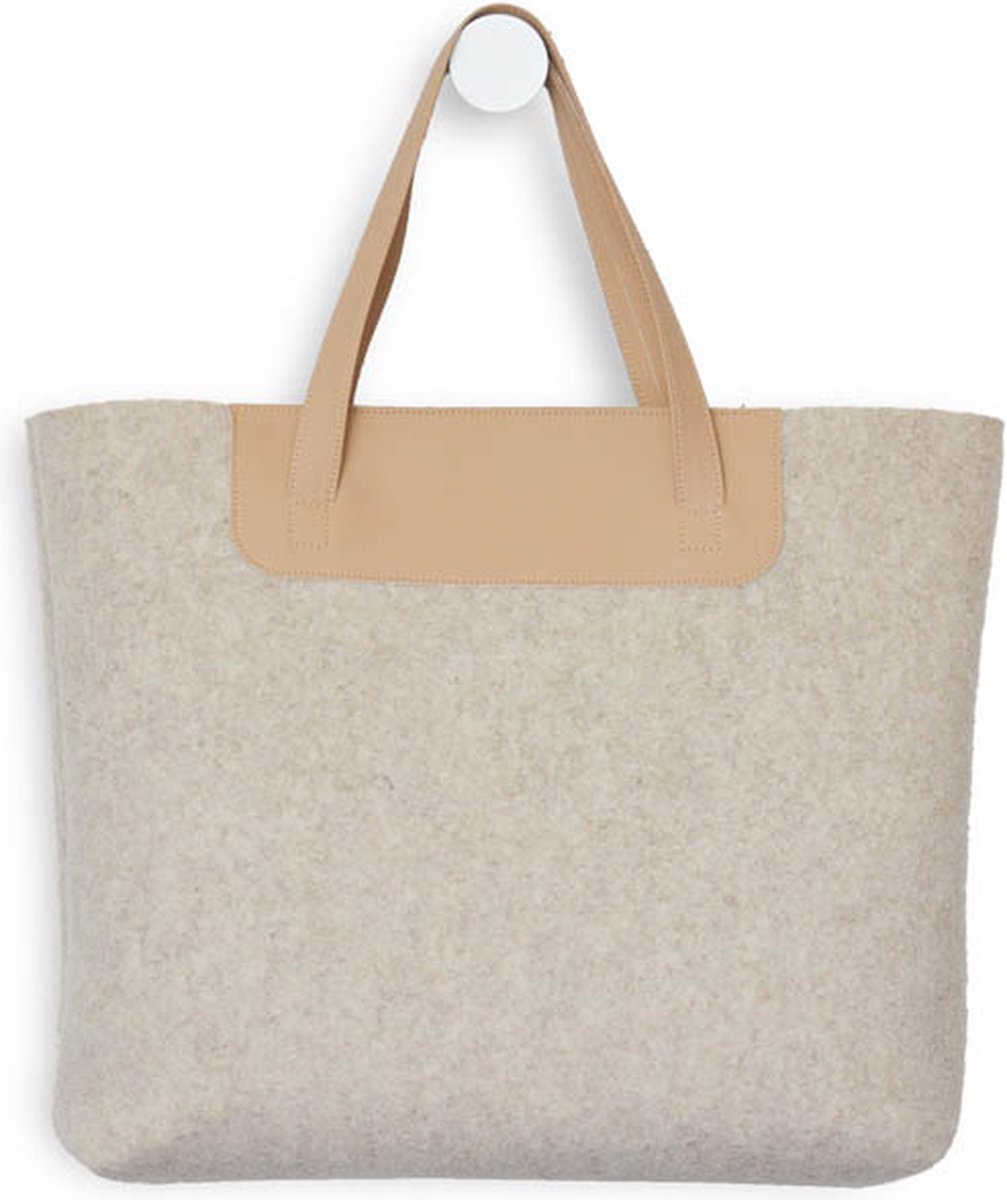 Shopper Dames - Schoudertas - Tote Bag - Weekendtas Dames - Boodschappentas - Gerecycled Vilt - Beige | MARLY | MADE out of