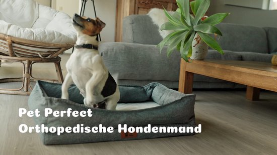 Lit orthopédique de Luxe pour chien Pet Perfect - Coussin orthopédique pour chien - Housse amovible - Lavable - Avec fermeture éclair - XL- Core Series