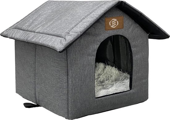 Kattenhuis - Voor Buiten - Geïsoleerd - 56 x 46 x 39 cm