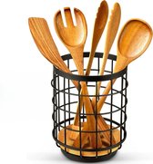 Pot à cuillère Lexium - Pot à spatule - Porte-ustensiles de cuisine - Pot à ustensiles de cuisine - Organisateur de porte-ustensiles de cuisine